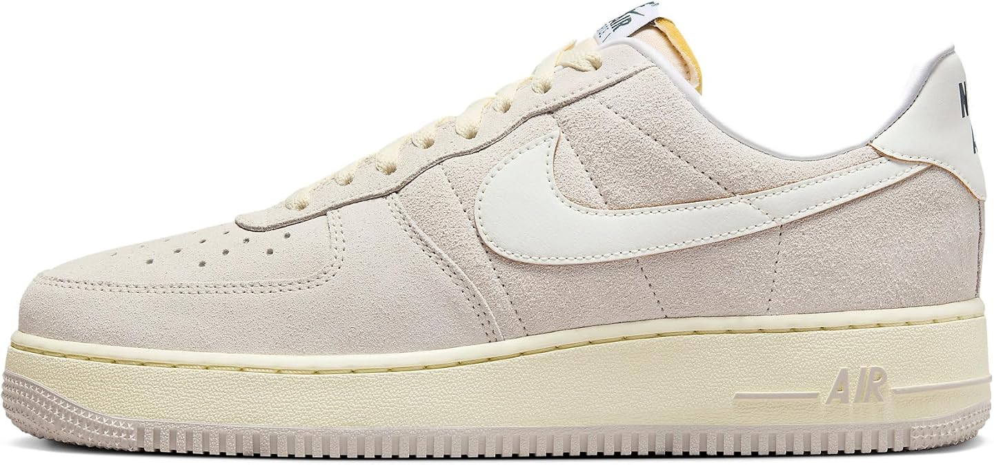 Nike Air Force 1 '07 Men's Shoes (FQ8077-104, Light Orewood Brown/Coconut Milk/Deep Jungle) Size 15