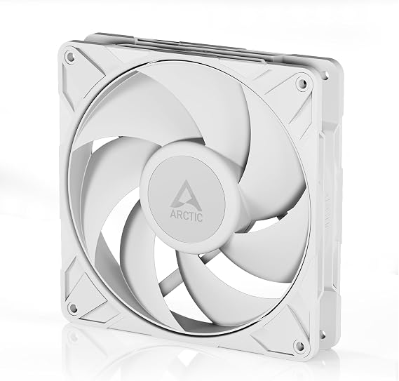 ARCTIC P14 Pro PST (White) - Powerful Premium Fan, 140 mm PWM Fan with Y-Cable Splitter, 400-2500 RPM, 0 RPM < 5% PWM, Fluid Dynamic Bearing, 4-Pin - White