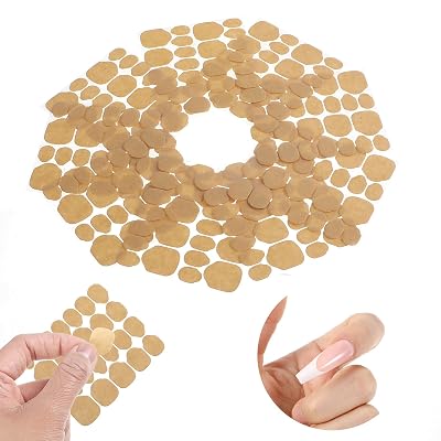 Nail Adhesive Tabs, Clear Super Strong Solid Nail Adhesive Tabs, Strong Nail Stickers for Press Ons, Double Side Flexible Sticky Jelly Tapes, Waterproof Breathable Nail Tabs 240 Pcs