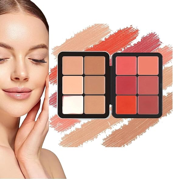 Carla's Secret Concealer & Blush Palette - Professional Color Correcting Cream Concealer & Blush (03#)