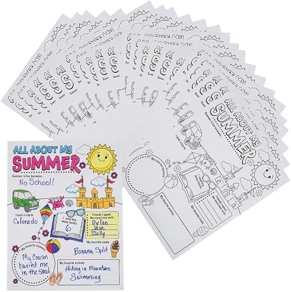 Fun Express Color Your Own 100 Days Brighter Crowns - Fun and Educational Activities for Kids to Celebrate Learning Milestones Together - 12 Pieces