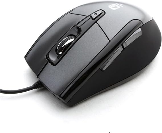 Noiseless USB Optical Gaming Computer Wheel Mouse 1600 DPI Super Quiet JNL-101K Black Silent