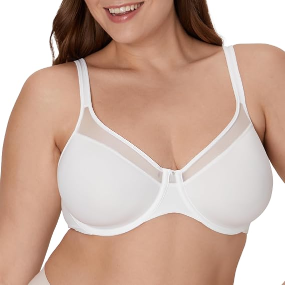 Bali Women's Underwire T-Shirt Bra Ultra-Light Smoothing Spacer Bra