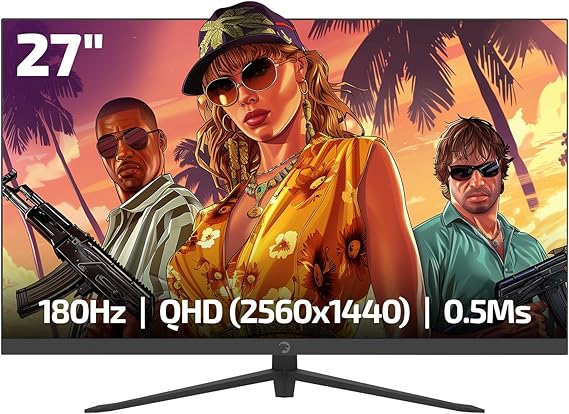 Game Power 27" Sonic T80 Flat Fast IPS 180HZ 0.5Ms QHD 2K Gaming Monitör (Sıfır Ölü Piksel Garantili)