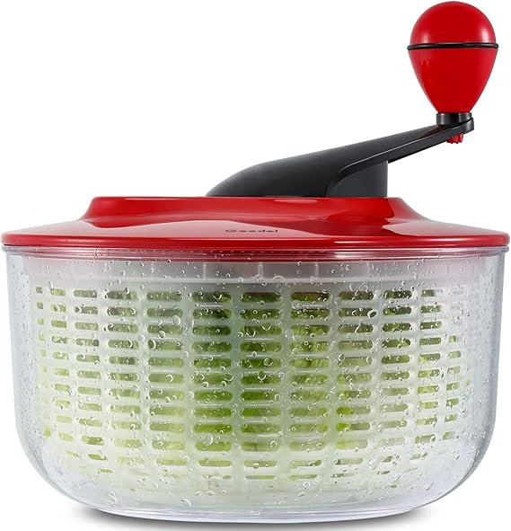Geedel Large Salad Spinner, 4.5QT Lettuce Dryer for Greens, Fruits, Veggies