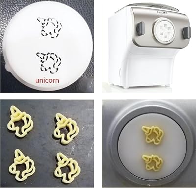 PASTADISC Unicorn Pasta Maker, Fun Shaped Noodles for Kids, Electric Philips Pasta Maker Attachments Machine, Automatic Pasta Maker, Kitchen Appliances, Accessory Kit