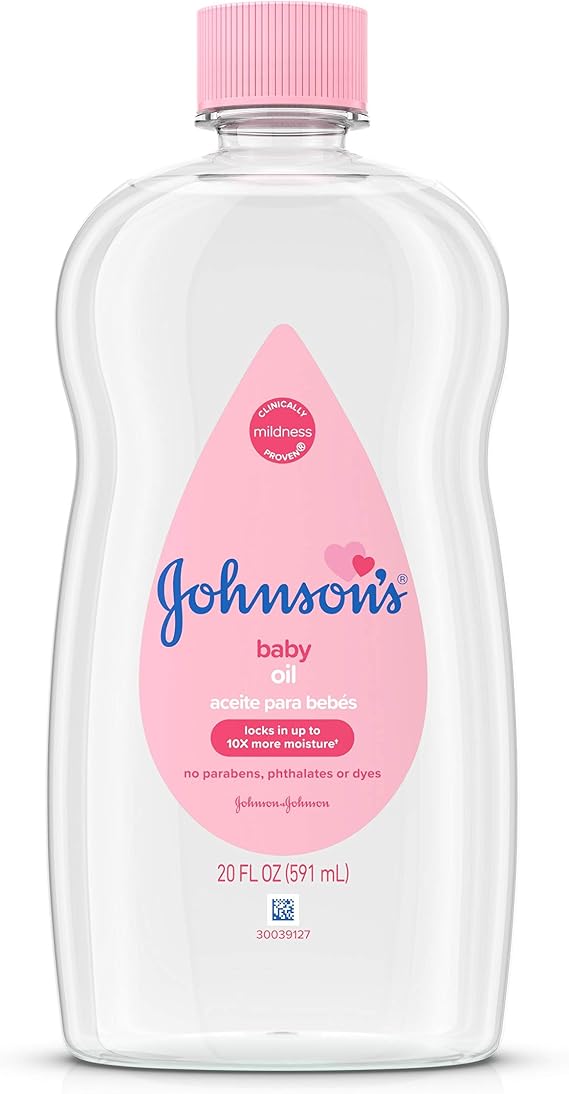 Johnson's Baby Oil, Pure Mineral Oil, Original Scent, 20 fl. oz