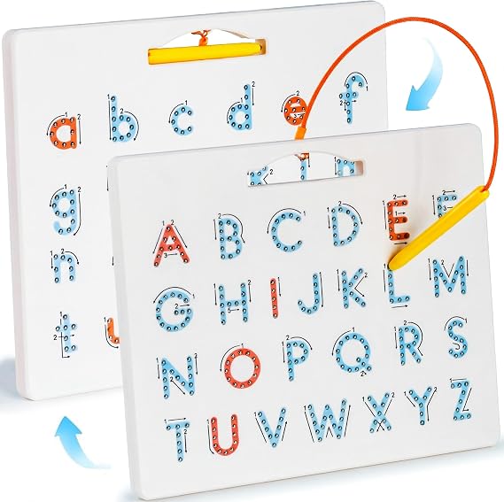 LovesTown Magnetic Alphabet Tracing Board for Kids