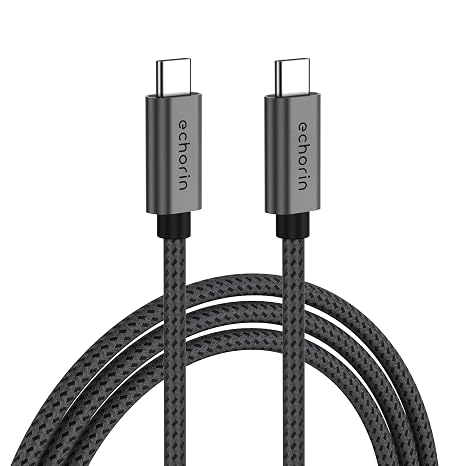 240W, 20 Gbps, 4K 60Hz, USB C'den USB C'ye, Örgülü Hızlı Şarj, Görüntü ve Veri Aktarım Kablosu PD 3.2, 5A, iPhone 15, 16, 17, M2 MacBook Pro, Air, iPad Pro ve Galaxy S25, S24, S23 ile Uyumlu
