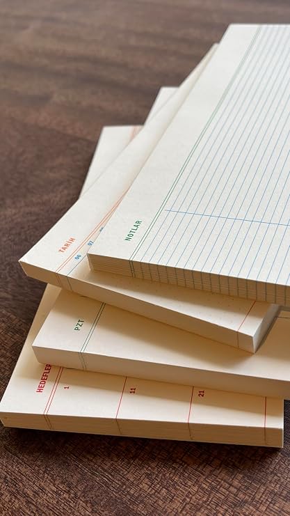 Fark Tanıtım 4'lü Masaüstü Tarihsiz Planlayıcı Set (Hedefler, Haftalık Planlayıcı, Noktalı ve Çizgili Notepad)