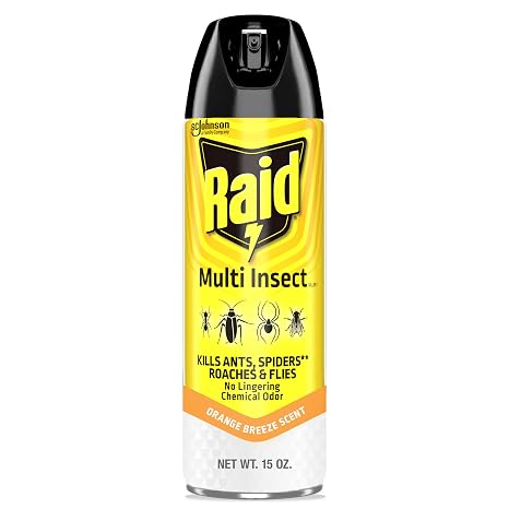 Raid Multi Insect Killer Bug Spray, Orange Breeze, 15 oz