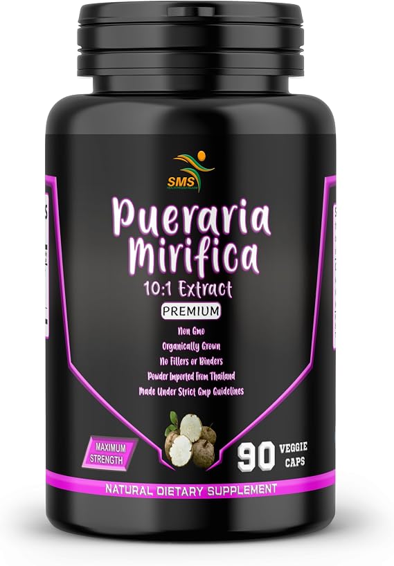 Pueraria Mirifica Pills - 1,500mg Per Servings (10:1 Extract) High Potency, Veggie Capsules, Imported from Thailand, 90 Capsules