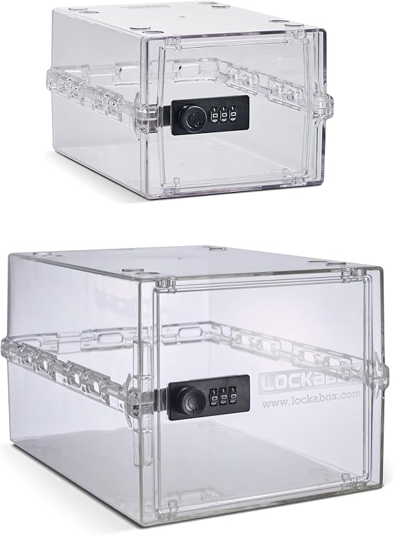 Lockabox One & Lockabox Mini Crystal | Lock Boxes For Food, Medicines & Tech