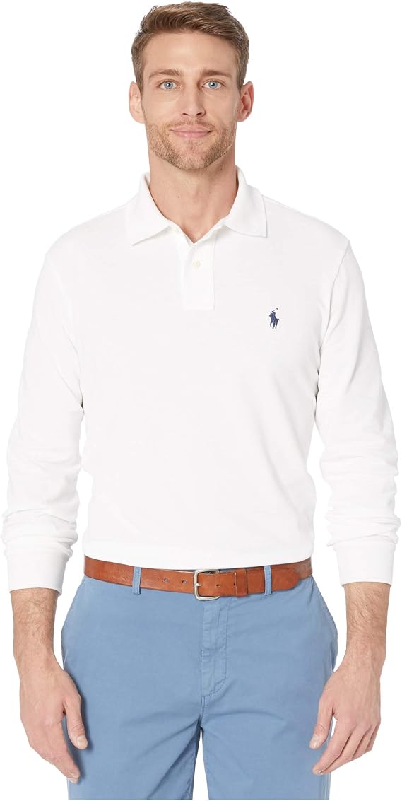 Polo Ralph Lauren Long Sleeve Solid Mesh - Classic White XL