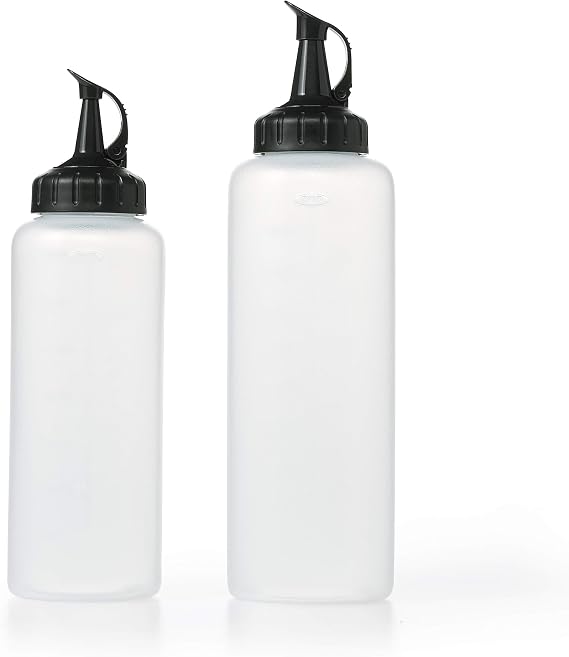 OXO Good Grips Chef's Squeeze Bottles for Sauces and Dressings - Set of 2
