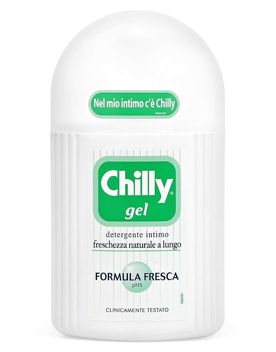 Chilly:"Formula Fresca" ("Fresh Formula") Gel Intimate Cleanser 6.76 Fluid Ounce (200ml) Package [ Italian Import ]