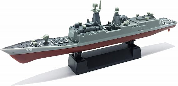 4D 1:900 Scale Type 054A Frigate Battleship Chinese Navy No.05 Series 1 Miniature Toy Figure Model Kit