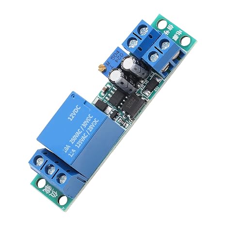 Timer Relay Module 1PCS DC12V Adjustable 0 to 25 Second Trigger Turn Off Delay Timer Switch Relay Module for Car Lamp Delay