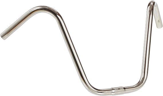 Wald 880 Hi-Rise Cruiser Bike Handlebar (23.25-Inches, Chrome, 10.5-Inch Rise) | bike-handlebars