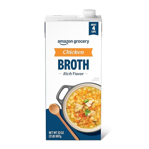 Amazon Grocery, Chicken Broth, 32 Oz