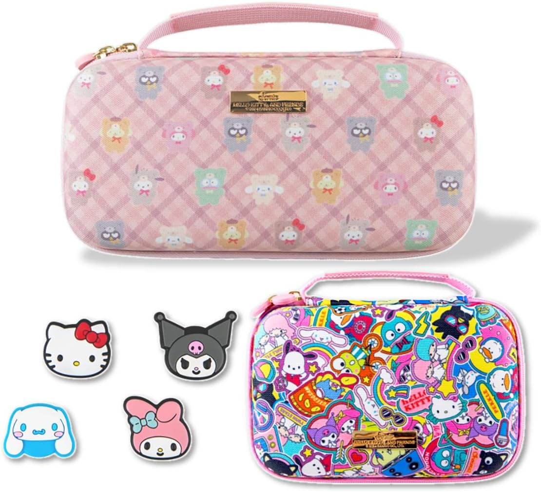 Sonix x Sanrio Nintendo Switch Thumb Grips Hello Kitty & Friends  Carrying Case Hello Kitty and Friends Latte Bears  GameCard Case Hello Kitty & Friends Stickers