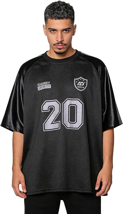 MOKEWEN Men's Cargo Streetwear Punk Short Sleeve T-Shirt Tees