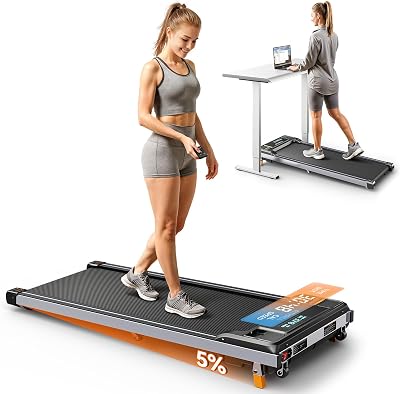 Walking Pad Treadmill with Incline, 2.5 HP Under Desk Treadmill for Home Office Small Spaces, 3 in 1 Walking pad, LED Display