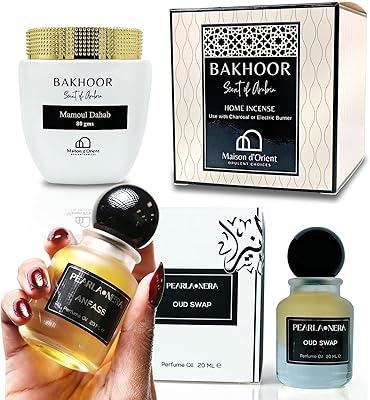 Perfumes for Women and Men: Luxurious Oud SWAP and Bakhoor Arabian Incense Duo – Transform Your Home with Rich Arabian Scents