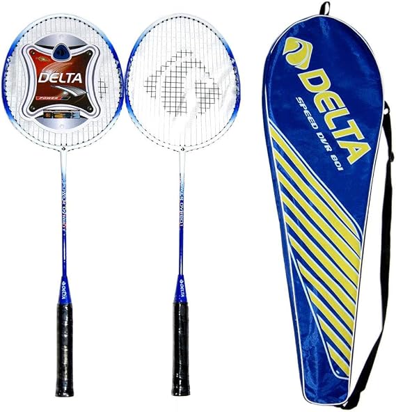 Delta Unisex Çantalı Çiftli Badminton Seti (Çift) Dvr 801, Mavi, Tek Beden