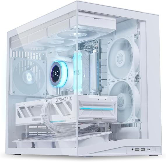 Lian Li O11 Dynamic Flow Mini V2 Mid Tower mATX Kasa Beyaz (G99.O11DMIV2FW.00)