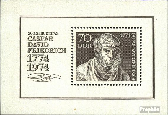 DDR Block40 (Complete.Issue) unmounted Mint/Never hinged ** MNH 1974 Caspar David Friedrich (Stamps for Collectors) Painting