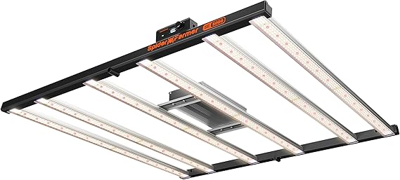 Spider Farmer SE5000 LED Plant Lamp 480 W Energy-Saving Full Spectrum Grow Lamp Dimmable with Smart App Control Strong Light Penetration & Even Lighting for 120 x 120 cm Grow Tent [Energy Class B]