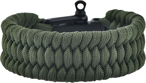 Paracord Survival Bracelet with Bow Shackle for Camping and Emergency