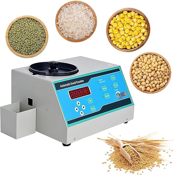 Automatic Seeds Counter Machine, Electric Soybean Seeds Counter, Microcomputer Control, LED Display, 1000pcs/3min Counting Speed, for Various Shapes Seeds
