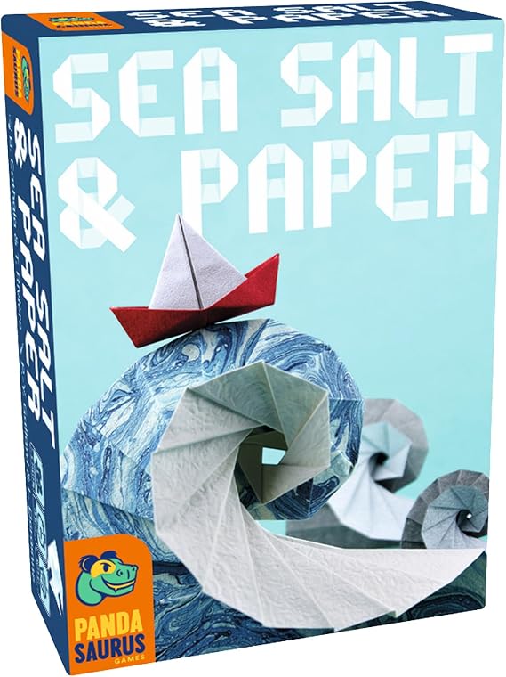 Pandasaurus Games Sea Salt and Paper Card Game - Ocean-Themed Strategy Game, Fast-Paced and Tactical, Fun Family Game for Kids and Adults, Ages 8+, 2-4 Players, 30-45 Minute Playtime