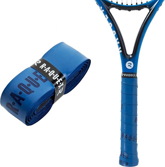 Raquex Enhance Replacement Racket Grip: Tennis Grip, Badminton, Squash Grip Tape, Padel, Pickleball. 14 Colours. Premium, Self-Adhesive Tennis Racquet Grip with Finishing Tape