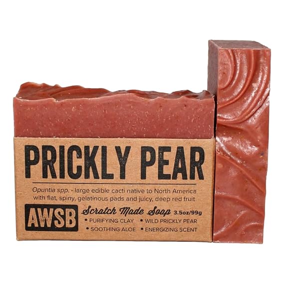 A Wild Soap Bar Prickly Pear Cactus Soap, Rosemary Mint, 3.5 oz