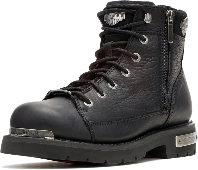 Harley-Davidson FOOTWEAR Mens Chipman Motorcycle Casual Boots Ankle - Black