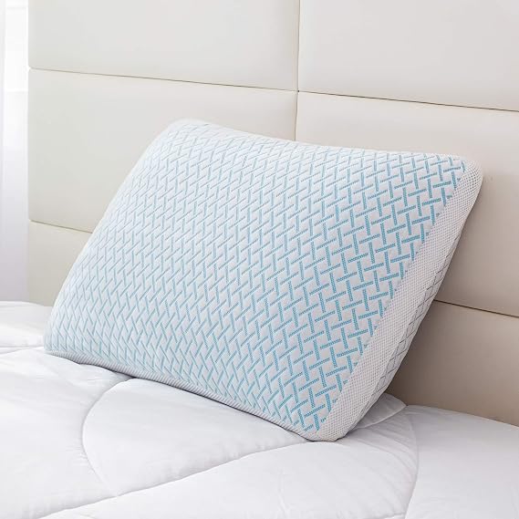 Ankwos Shredded Memory Foam Cooling Soft Pillow Queen Size, Adjustable Hypoallergenic Hotel Quality Pillow for Side, Stomach and Back Sleeper, Bamboo Viscose Cover, Oeko-TEX Certified