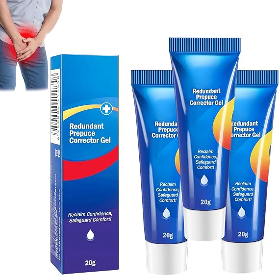 Natural Phimosis Correction Gel, Easy Recovery Safe and Painless, Male Foreskin Phimosis Correction Care Gel Phimosis Cream for Adults Fast and Gentle (3Pcs)
