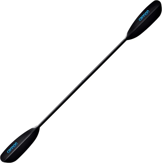 Cannon Paddles Nokomis Carbon Touring Kayak Paddle with Black Carbon Fiber Reinforced Polymer Blades (2-Piece)