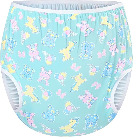 LittleForBig Washable Reusable Waterproof PUL Adult Cloth Pants PUL Pull-On Diaper Cover - Full Print Baby Parade S
