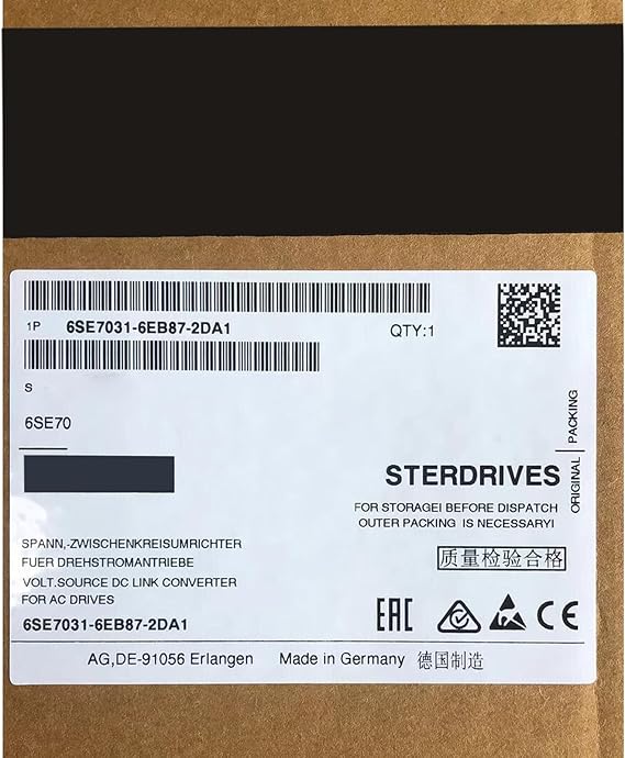 6SE7031-6EB87-2DA1 6SE70316EB872DA1 New in Box Expedited