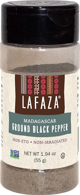 Lafaza Premium Madagascar Ground Black Pepper,1.94oz