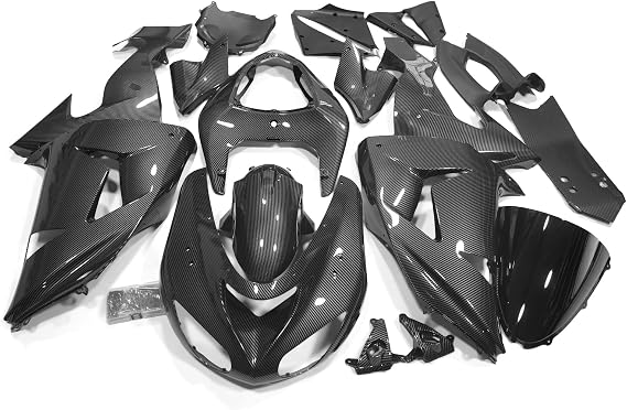 Carbon Fiber Look Motorcycle Fairings Kit Fit For Kawasaki Ninja ZX-10R 2006-2007,Motorcycle Bodywork ABS