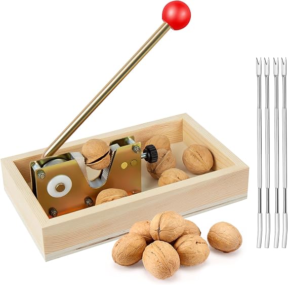 Nut Crackers for All Nuts, Heavy Duty Walnut Cracker Tool