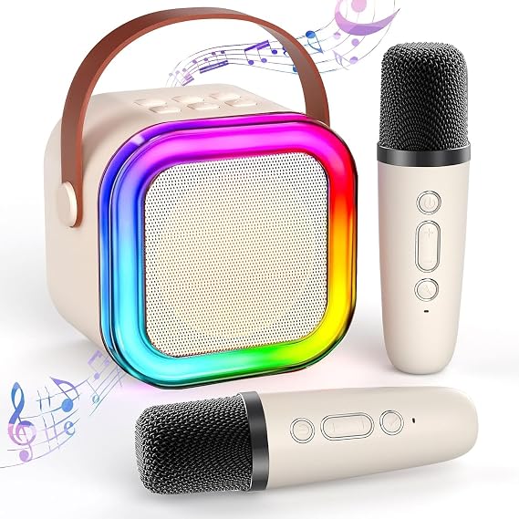 This mini Karaoke Machine is Designed for Kids, Delivering Powerful Sound.(Purple)