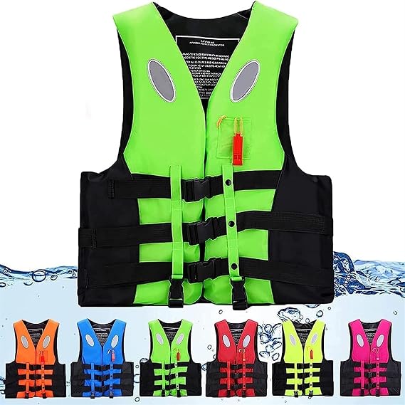 Adult Kayak Vest High Buoyancy Swim Vest Women's Men's Adjustable Safety Jacket Swimming Fishing Outdoor Water Sports,Surfing, Rafting, Kayaking