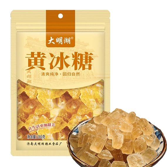 GCYYSIQS Yellow Rock Sugar 9.87Oz/280g,Small Crystal Sugar,for Coffee Tea Baking.