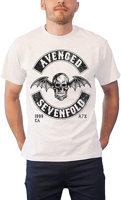 Avenged Sevenfold Chained Skeleton Band Logo Official Mens Black T Shirt
